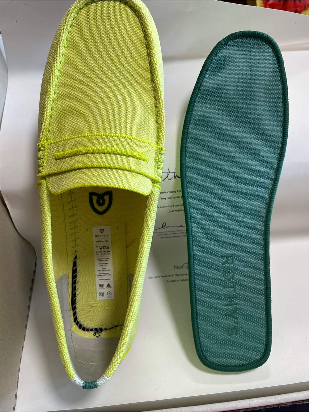 Rothy’s Driver in Limon Women’s Size 12.5 - Picture 11 of 15